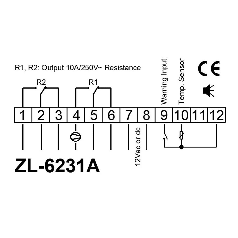 ZL-6231A 12V/110V/220V Incubator Controller Thermostat with Multifunctional Timer Intelligent Temperature Control Regulator Vue