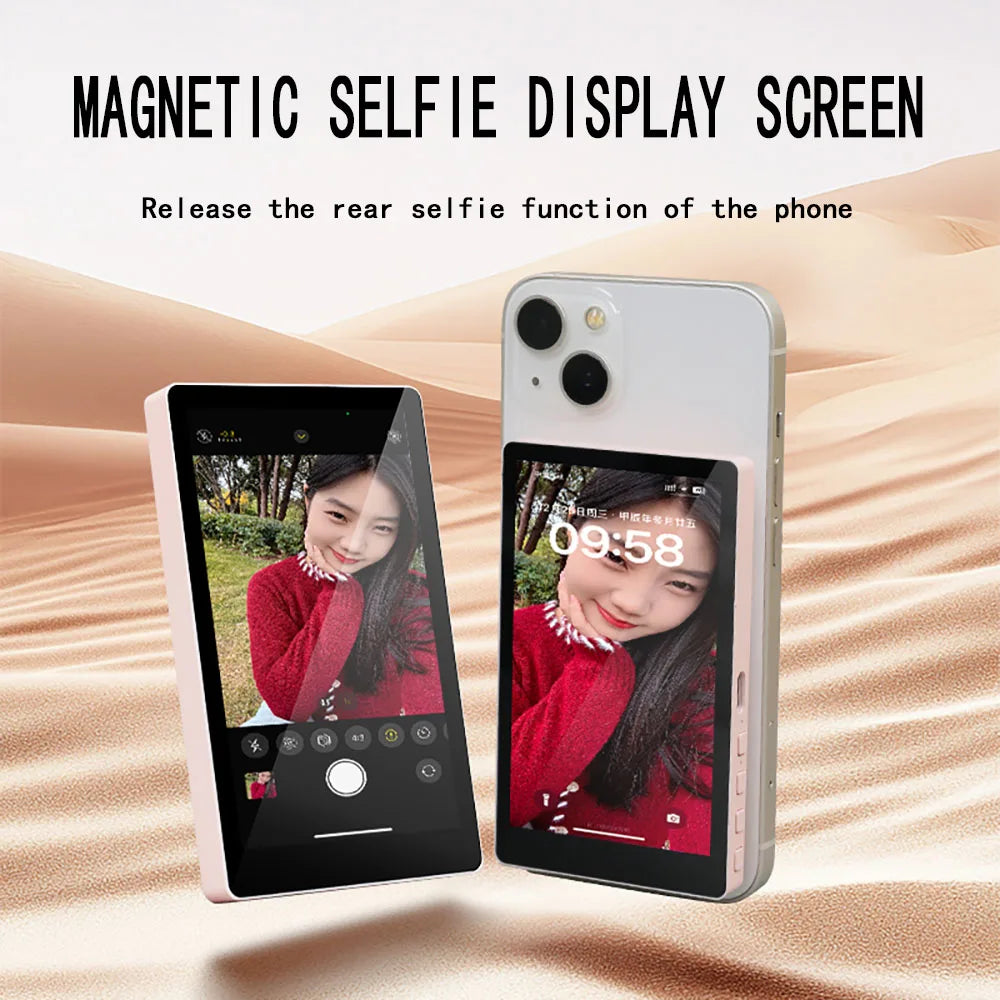 Mobile Selfie Assistant Wireless Magnetic Monitor Screen Selfie Split Screen Display Vlog Outdoor Selfie Assistant Suitable Vue