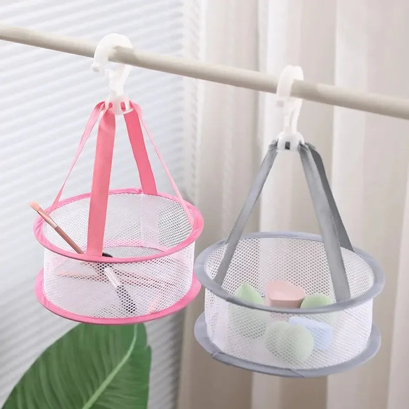 Makeup Brush Storage Drying Bag Mesh Deformation Mesh Basket Drying Clothes Pocket Anti Powder Puff Household Use Air Drying Vue