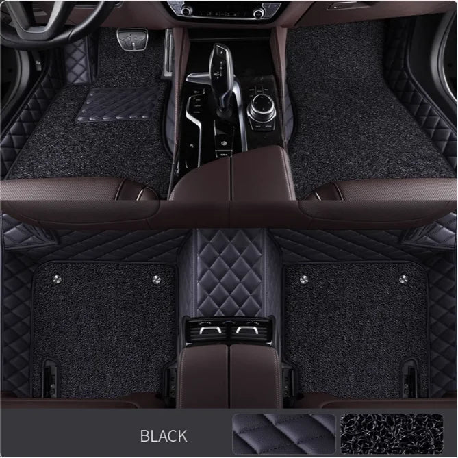 Double layer 5D Custom Car Floor Mats For Audi TT TTS Auto Carpets Foot liners car Accessories voiture Vue