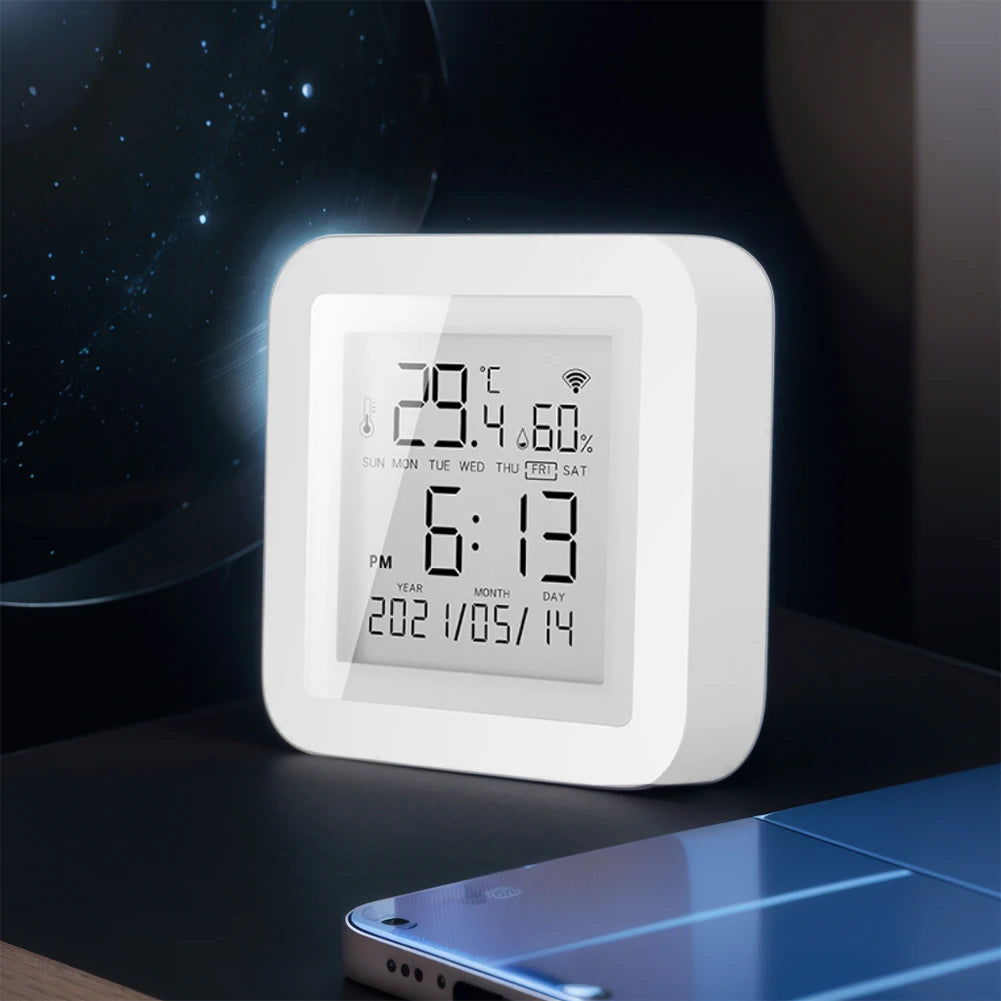 WiFi Smart Thermometer Hygrometer – Alexa & Google Home Smart Climate Sensor Vue