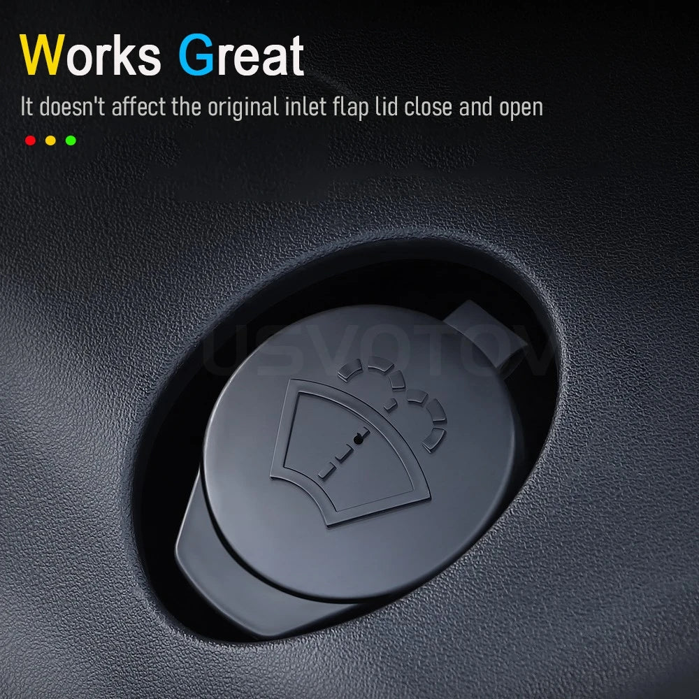 Anti-Clog Wiper Fluid Funnel for All Tesla Model 3 Y YL S X Windshield Washer Glass Water Filter Fluid Funnel Travel Accessories Vue