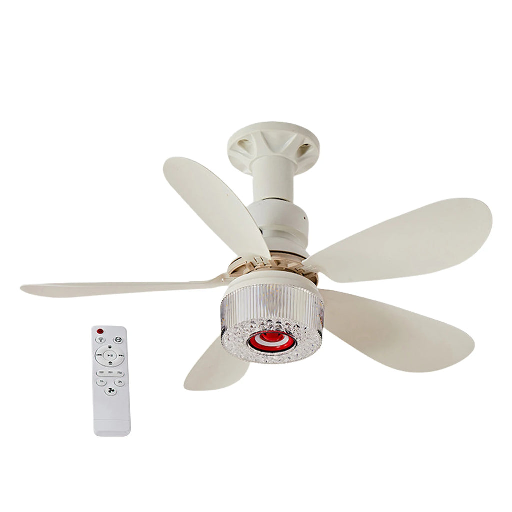 3 In 1 Remote Control Small Fans Lights Timing Quiet Fans Light Intelligent Silent Blower Lamp for Living Room/Bedroom/Attic Vue 40w white China Mainland