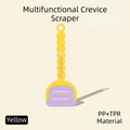 Multifunctional Corner Gap Scraper Long Handle Hand Held Cleaning Brush No Dead Corners No Dirt Tile Grout Cleaner Bathroom Vue Yellow