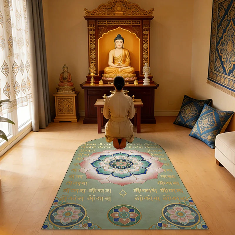 Vintage Prayer Cushion Soft Comfortable Worship Seat Pad For Meditation Zen Room Altar Decor For Adults Home Temple Gift Vue 40x60cm A6
