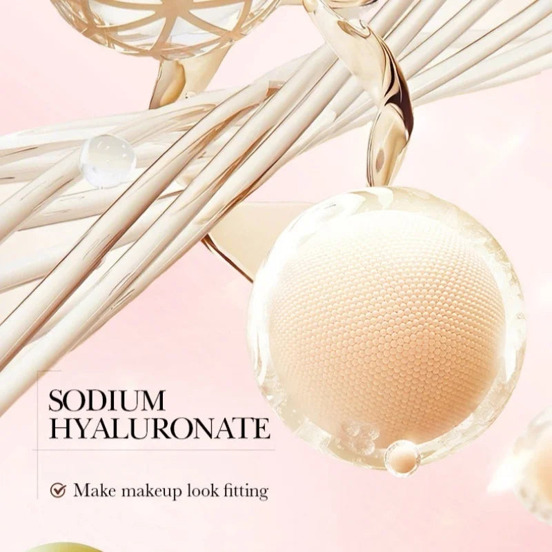 12g Three-Color Soft Light Concealer Cushion Cream, Containing Skin-Beneficial Ingredients Such as Niacinamide and Sodium Hyaluronate, Moisturizes and Adheres to the Skin, Provides Long-Lasting Makeup, Evenly Brightens the Co Vue