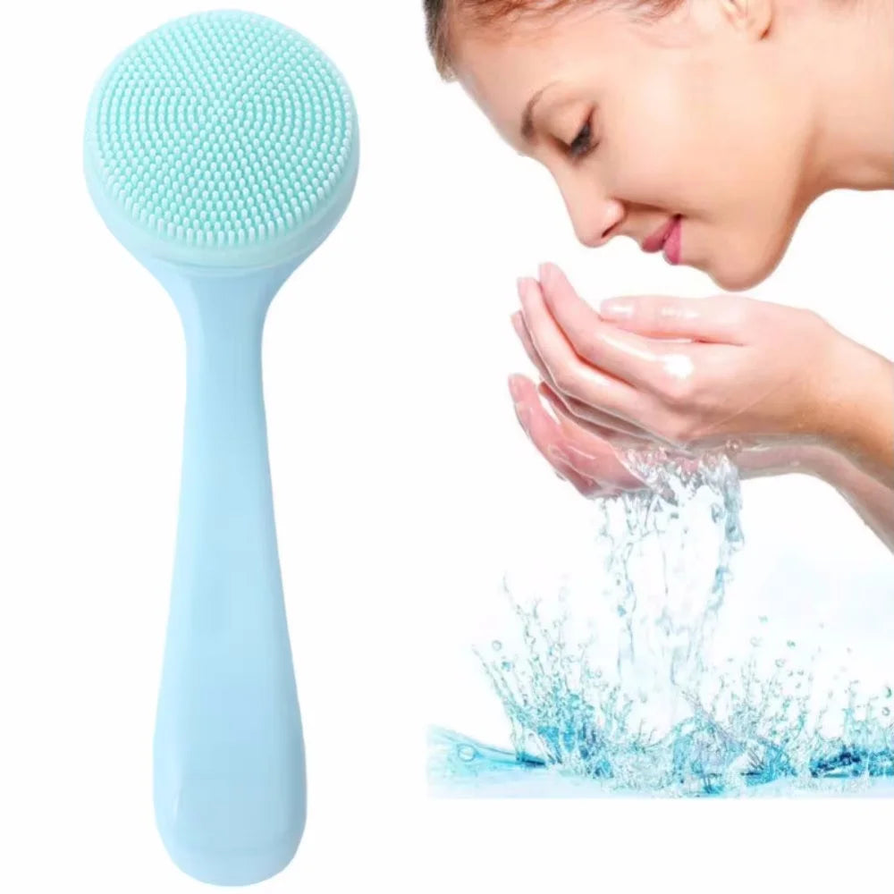 Silicone Face Wash Brush Soft Skin Friendly Face Skin Scrubbers Scrub Pad Face Nose Clean Blackhead Removal Brushes Tools Vue