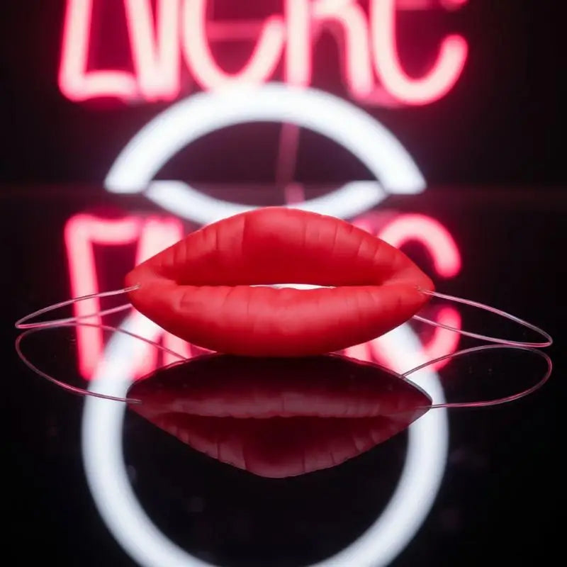 1 Jokes Sausage Red Lips Thick Halloween Funny Horror Latex Mask Vue