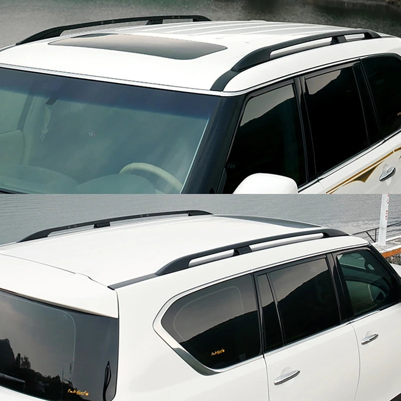 4Pcs Car Roof Luggage Rack Cover Roof Rack Corner Protector Accessories for Nissan Patrol Y62 2010-2018 Vue