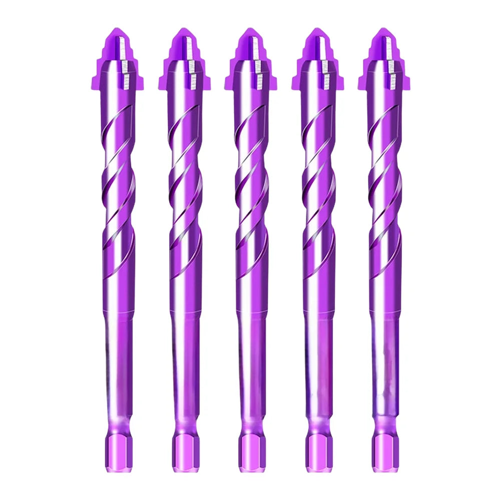5-Piece 4-Flute Step Drill Bit Set Hex Shank 6–12mm Step Drill Bit Set Vue 10mm China Mainland