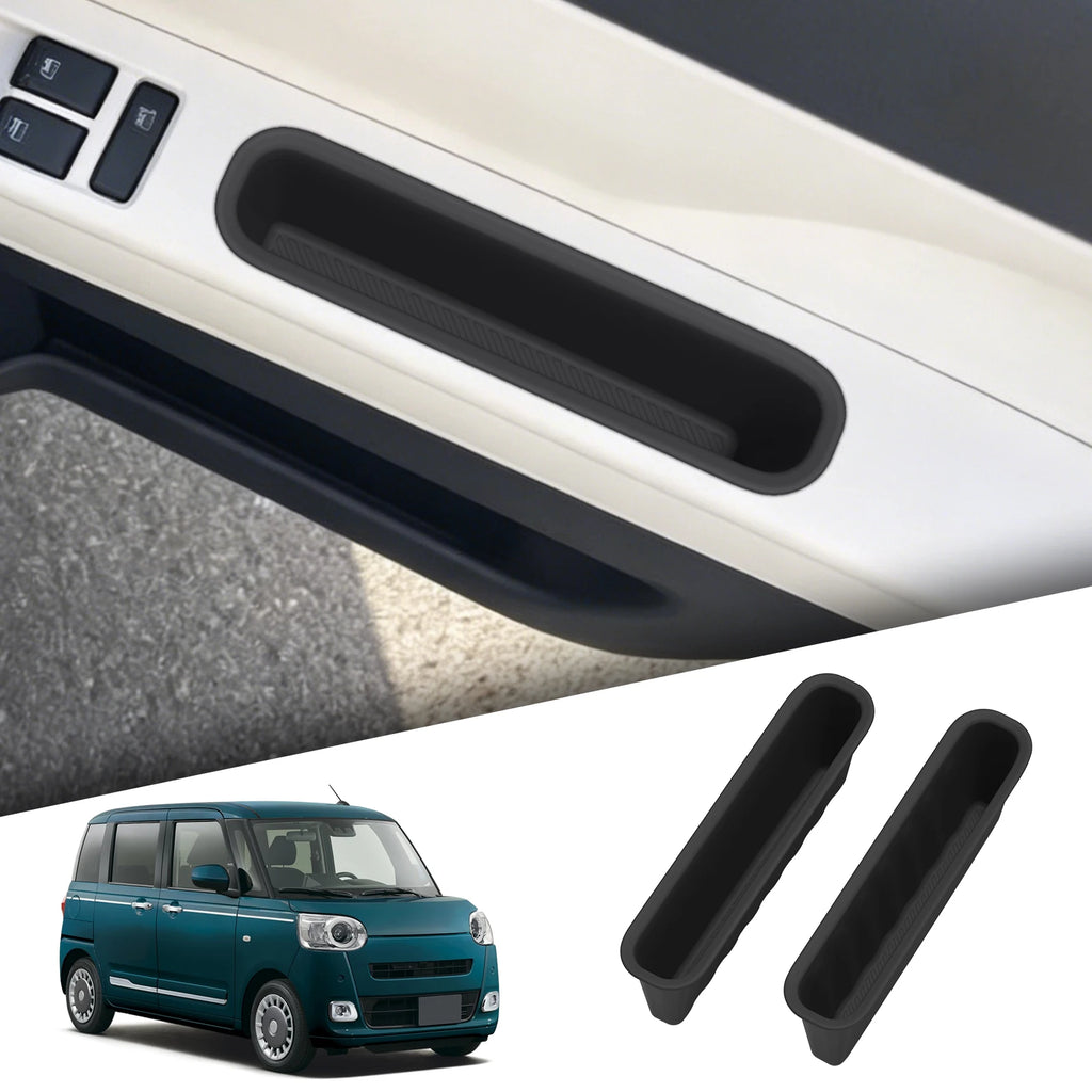 Smabee Right Drive for Daihatsu Move Canbus (2nd Gen LA850S/LA860S) 2022-2025 Car Door Handle Storage Box Inner Accessories Vue door box 2PCS
