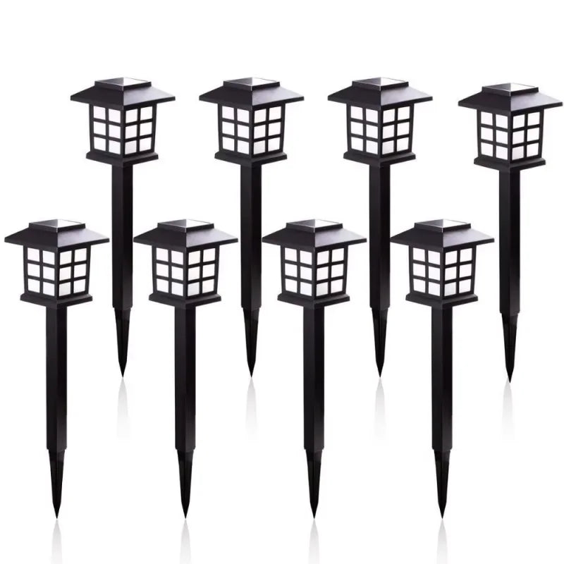 8pcs Led Solar Pathway Lights Waterproof Outdoor Solar Lamp for Garden/Landscape/Yard/Patio/Driveway/Walkway Lighting Vue