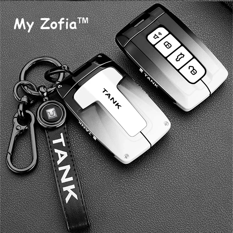 GWM Tank 300 2023–2025 Remote Key Case Cover – Zinc Alloy TPU Car Key Case Cover Vue
