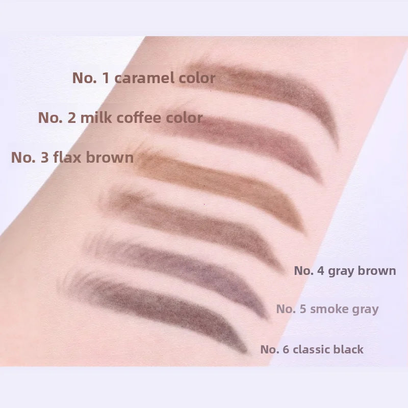 1pc 1.5mm Ultra Fine Double-Ended Eyebrow Pencil Waterproof Sweat-proof Long Lasting Professional Eye Makeup For Women Vue