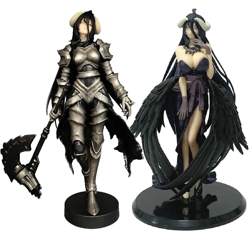 18-24cm Fantasy OVERLORD King of The Undead Albedo Armor Design Model Figure Collection Series Doll Action Model Toy Gift Vue 2pcs-no box