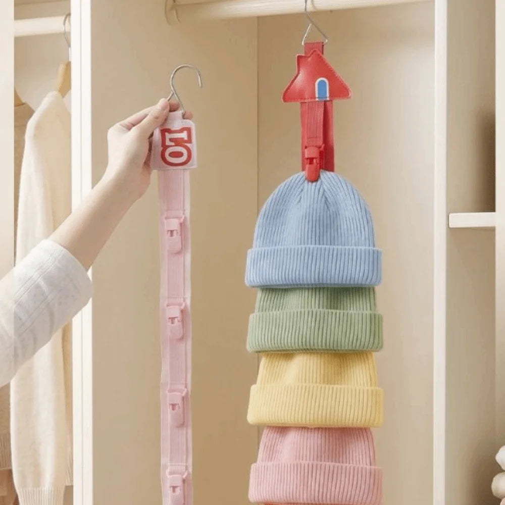 Creative Hat Storage Clips Holder Anti-slip Vertical Hanging Cap Storage Hooks Multi-Functional Stable Hat Display Rack Vue