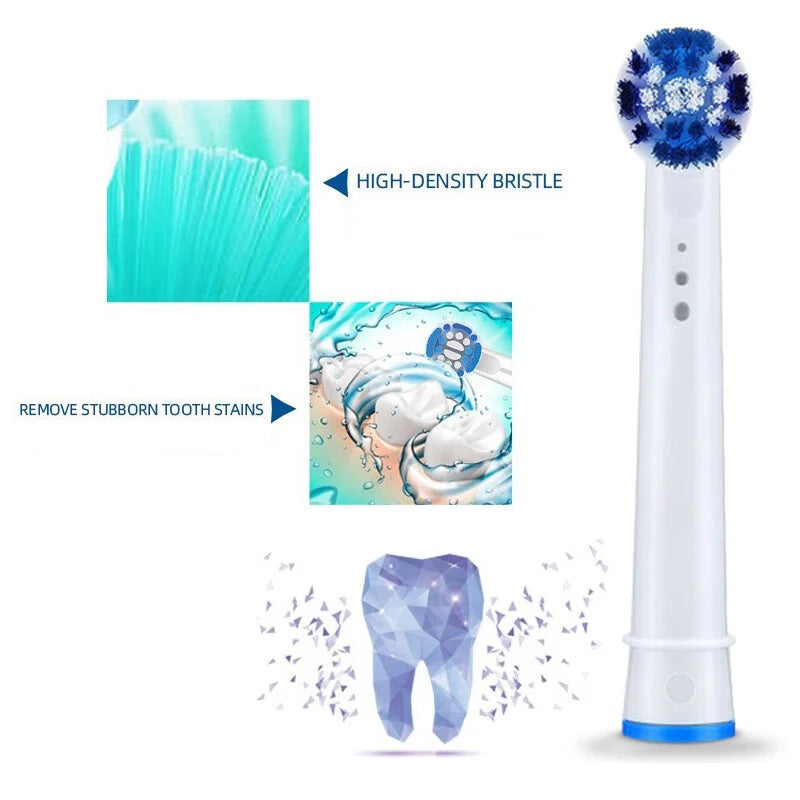 Original Oral B Replacement Brush Heads Remove Plaque Deep Clean Teeth EB20 Precision Clean For Oral B Electric Toothbrush Vue