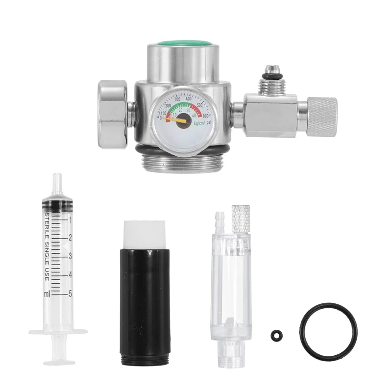 Internal Thread CO2 Steel Cylinder Generator Stainless Steel Valve Aquarium CO2 Carbon Fiber Filter Element Accessories Filter Vue