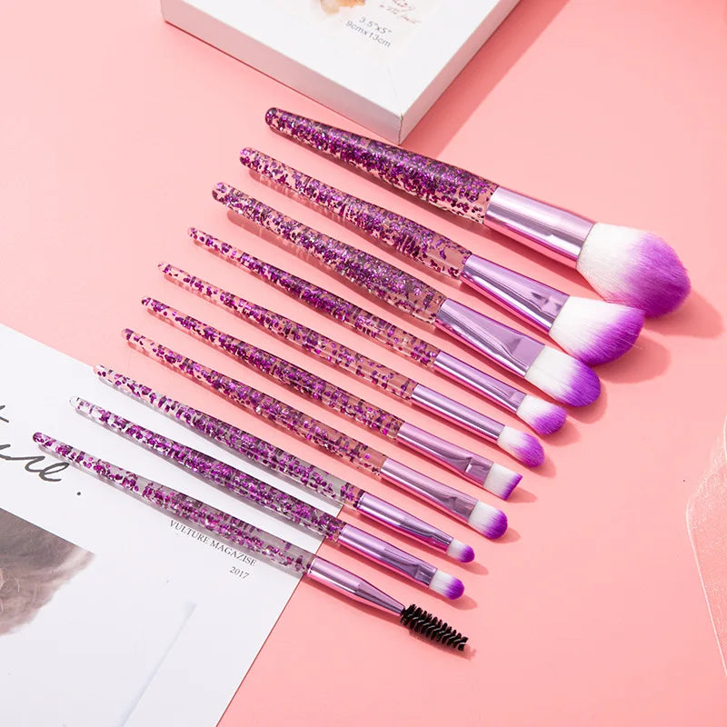 10PCS Makeup Brush Set Professional Super soft detail brush Blush Brush Foundation Concealer Eyeshadow Brush Vue