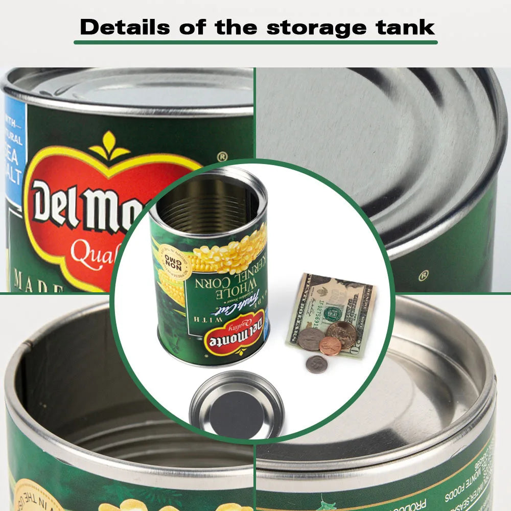 Hidden Compartment Diversion Safe Corn Can Empty Sight Secrect Stash Box Hiding Container Home Office Kitchen Cupboard Hide Cash Vue
