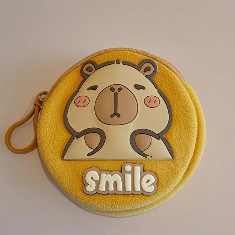 1-10PCS Cute Capybara Student Coin Storage Bag Girls Headphone Data Line Bag Children's Birthday Holiday Gift Photo Props Vue