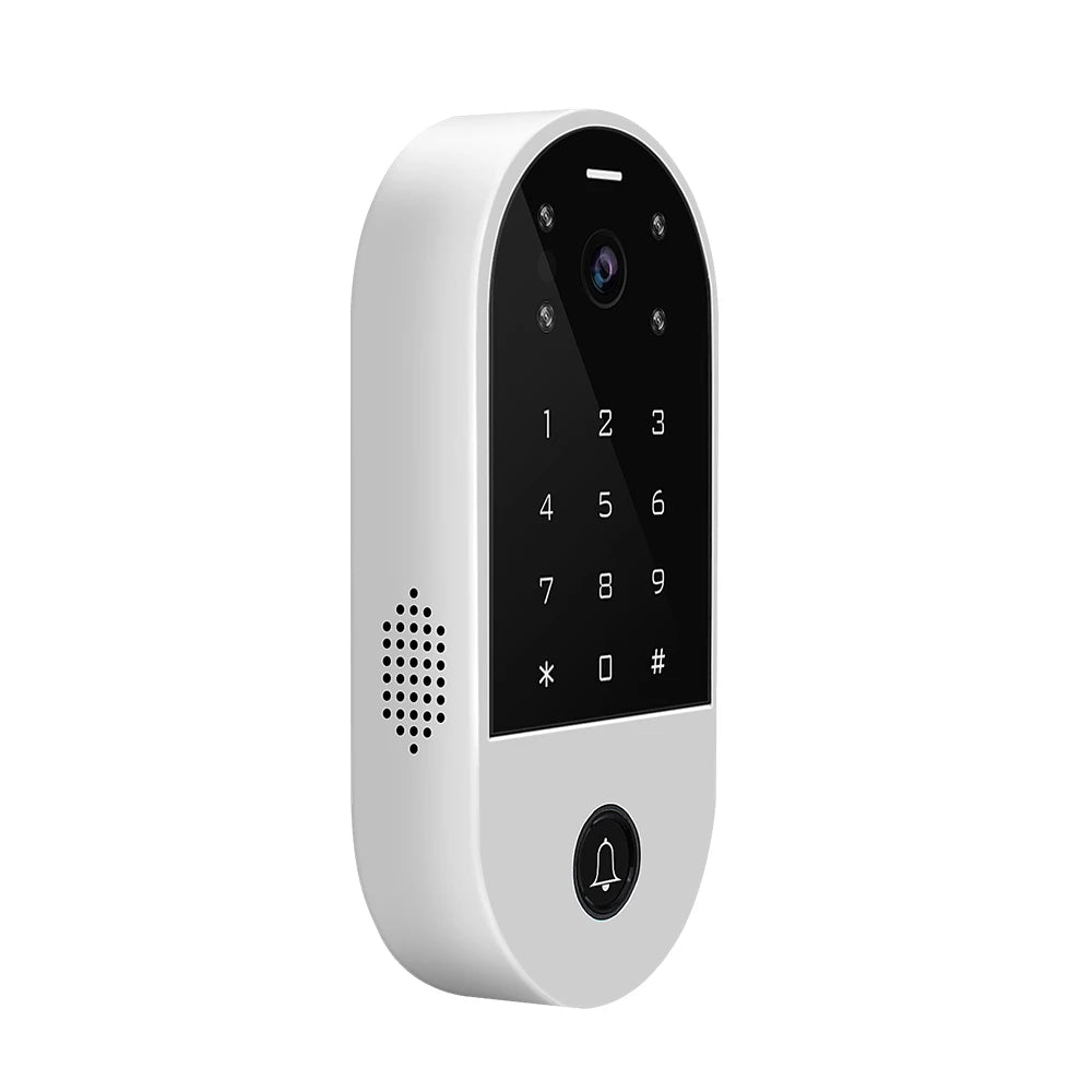 Wifi Video Intercom Access Control System Tuya Smart App Door Peep Camera For Apartment and Home RFID Access Control With Camera Vue