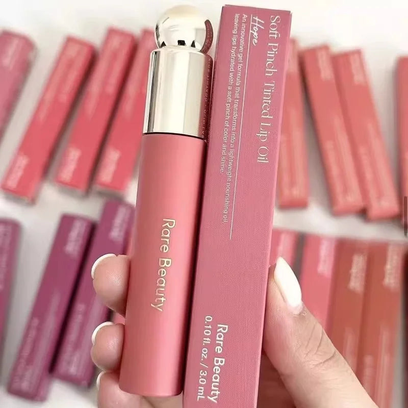 Rare Beauty Soft Pinch Tinted Lip Oil Stain Lip Gloss Delight Hope Happy Wonder Liquid Blush Makeup Cosmetics Face Eye Blusher Vue