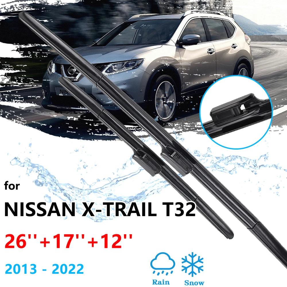 Nissan X-Trail T32 2013–2022 Premium Beam Wiper Blades Set Beam Wiper Blades Vue