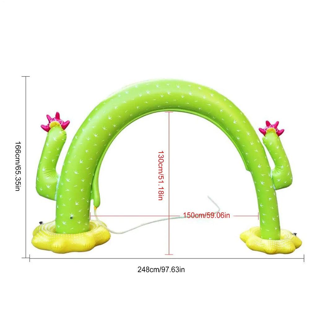 Inflatable Sprinkler For Kids, Outdoor Water Play Toy With Cooling Spray, Interactive S ummer Fun For Boys Girls Backyard Lawn Vue