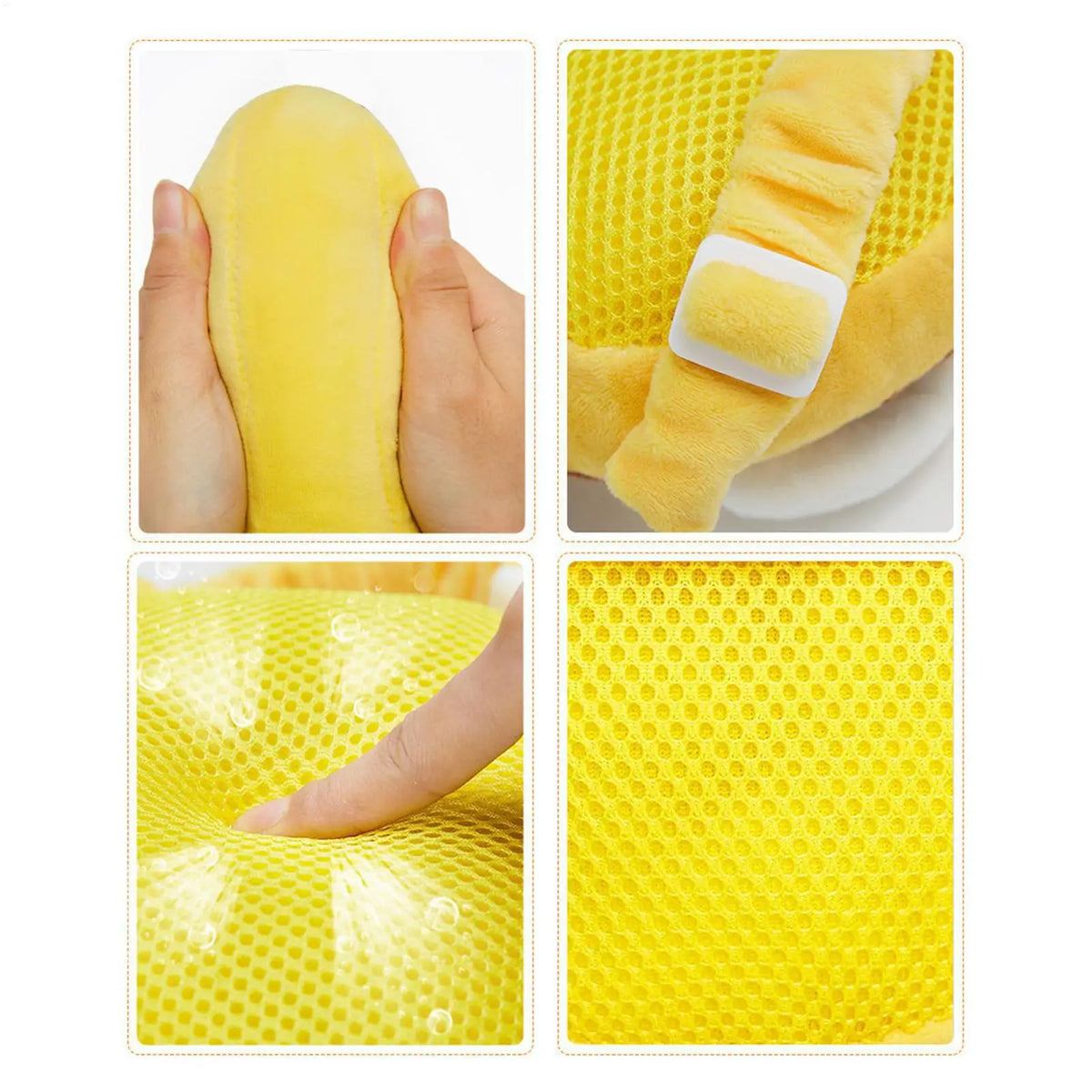 33x20cm Bee Shape Baby Head Protector Backpack Toddler Head Protection Breathable Walking Learning Accessory for Outdoor Use Vue