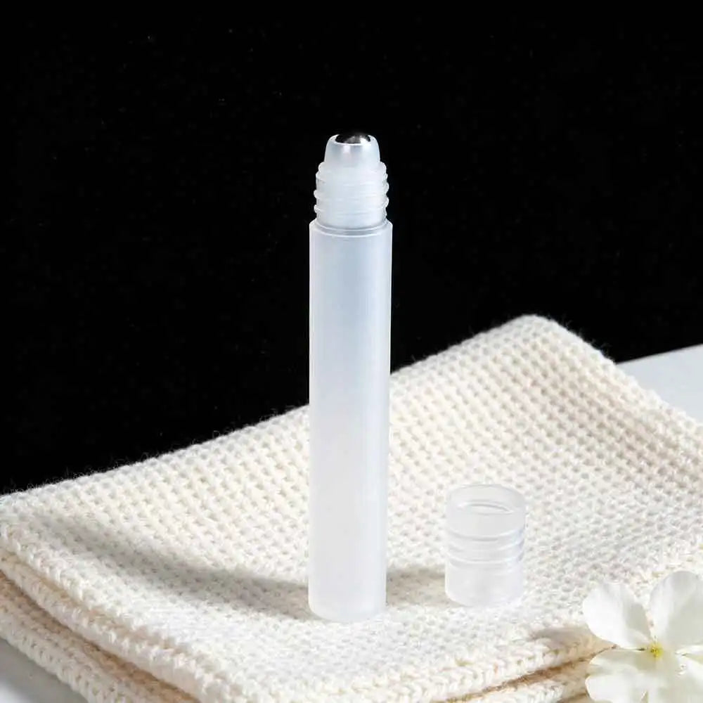 vvocci Roller Ball Bottle Refillable Empty 10ml Perfume Plastic Roll on Bottle with Steel Liquids Oil Container Bottles Holders Vue