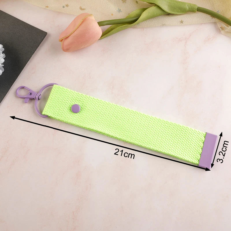 Fashion Cotton Keychain Lanyard Wrist Straps Schoolbag Backpack Pendent Key Chain Car Keys Canvas Strap Keyring Vue A3