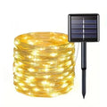 Led Solar Fairy String Lights 8 Modes Christmas Led Light Outdoor Garden Patio Wire Garland Light Christmas Lights Vue 1pack warm 6M 50LED