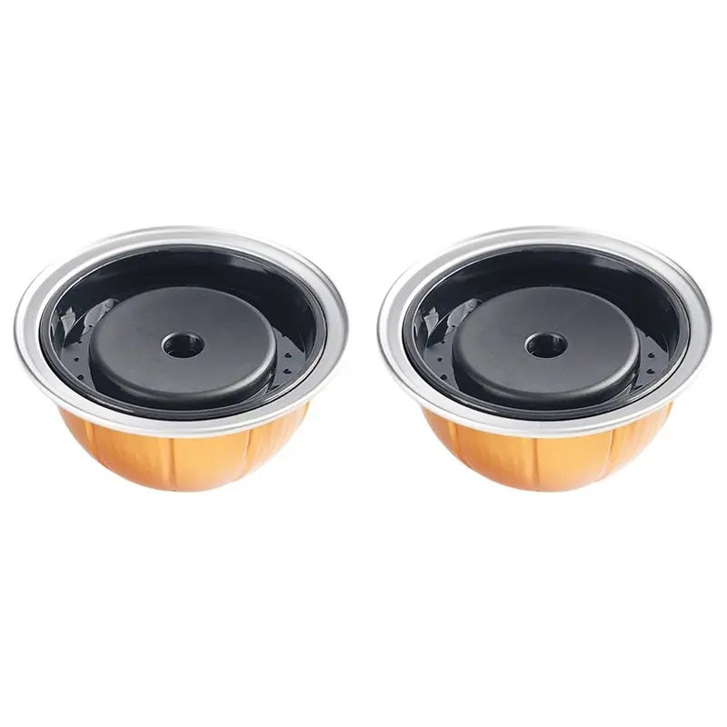 ABKW-Reusable Filters And Capsule Shells For Nestlé Vertuoline Next Creamy Coffee 2Pc A Vue As Shown 150ml