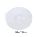 Silicone White Cup Cover Bowl Lid Heat-resistant S M L Prevent Dust and Flies Universal Leakproof Reusable Safe Grade Vue 5