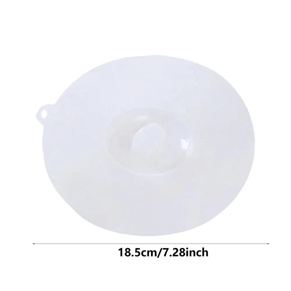 Silicone White Cup Cover Bowl Lid Heat-resistant S M L Prevent Dust and Flies Universal Leakproof Reusable Safe Grade Vue 5