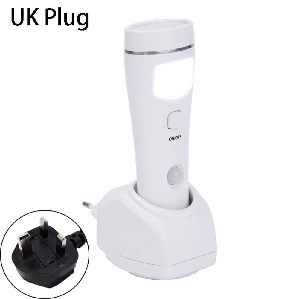 4 in 1 LED Emergency Lights Rechargeable Motion Sensor Motion Sensor Night Lights LED Automatic Turn On Plug-in Flashlight Home Vue UK Plug