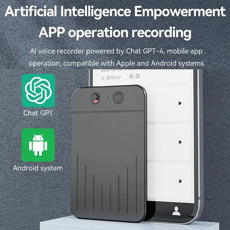 Smart Voice Recorder Intelligent Note Voice Recorder with LED Indicator ChatGPT Smart Transcription Summarization Translation Vue