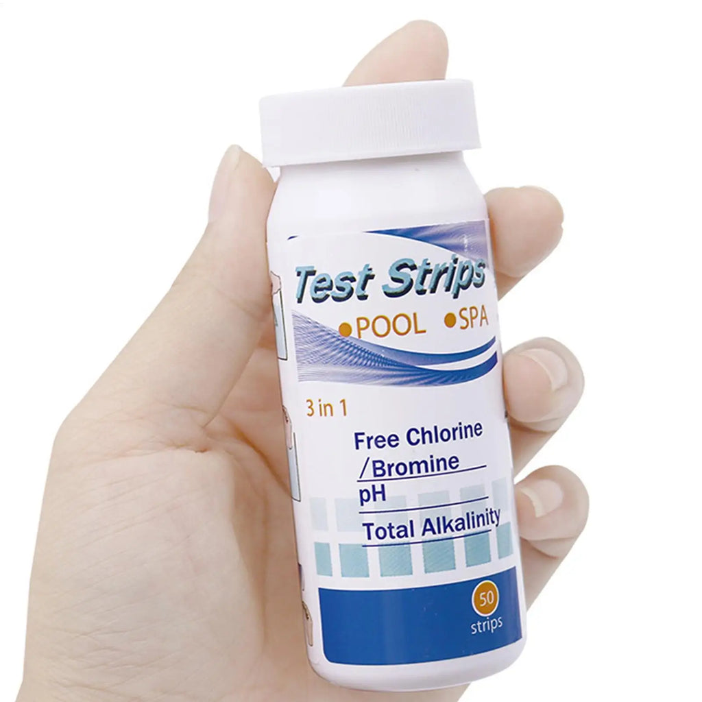 Swimming Pool Test Strips Kit, 3in1 Accurate Water Tester For Hot Tub Spa, Quick & Easy PH Chlorine Alkalinity Test Strips Vue