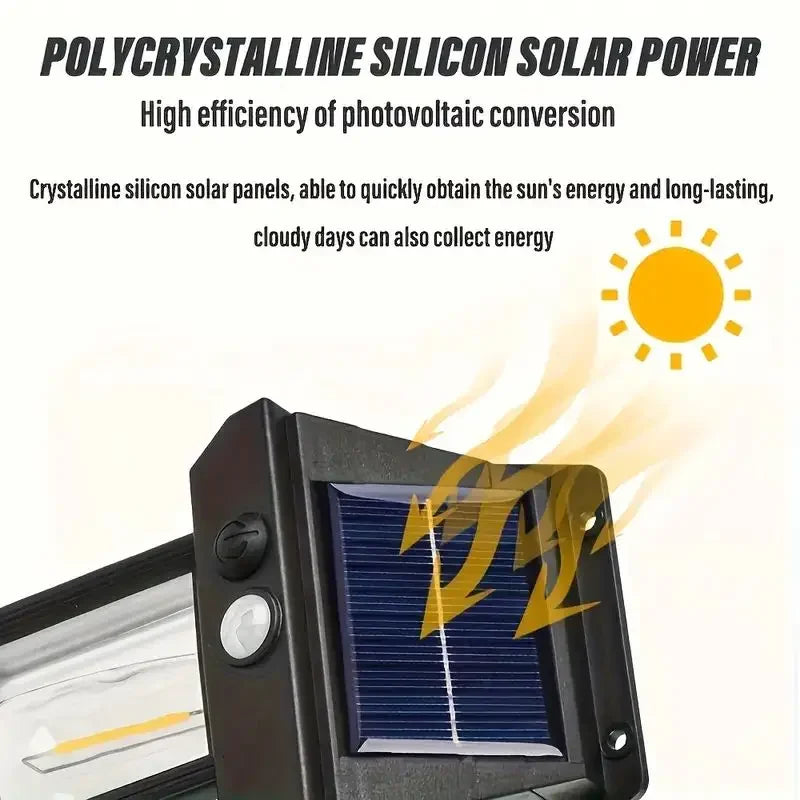 2/4/8 Solar Wall Lights IP44 Motion Sensor LED Lantern Wall Mounted Suitable for Outdoor Lighting on Courtyard Porch Decks Vue