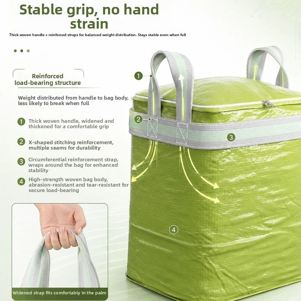 Dustproof Moving Paing Bag Large Capacity Waterproof Luggage Packing Bag Thickened Strong Load-bearing Quilt Clothes Storage Bag Vue
