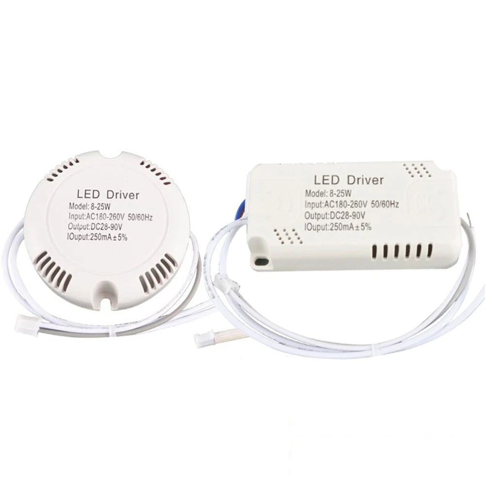 25W 40W LED Driver Ceiling Driver 220V Round/Square Driver Lighting Transform Unisolated Power Supply for LED Downlights Lights Vue