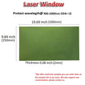 Laser Safety Windows Protective Shield 532 nm 1064 nm UV IR laser safety viewing filter cutting welding engraving window Vue 2552 (900-2000nm)