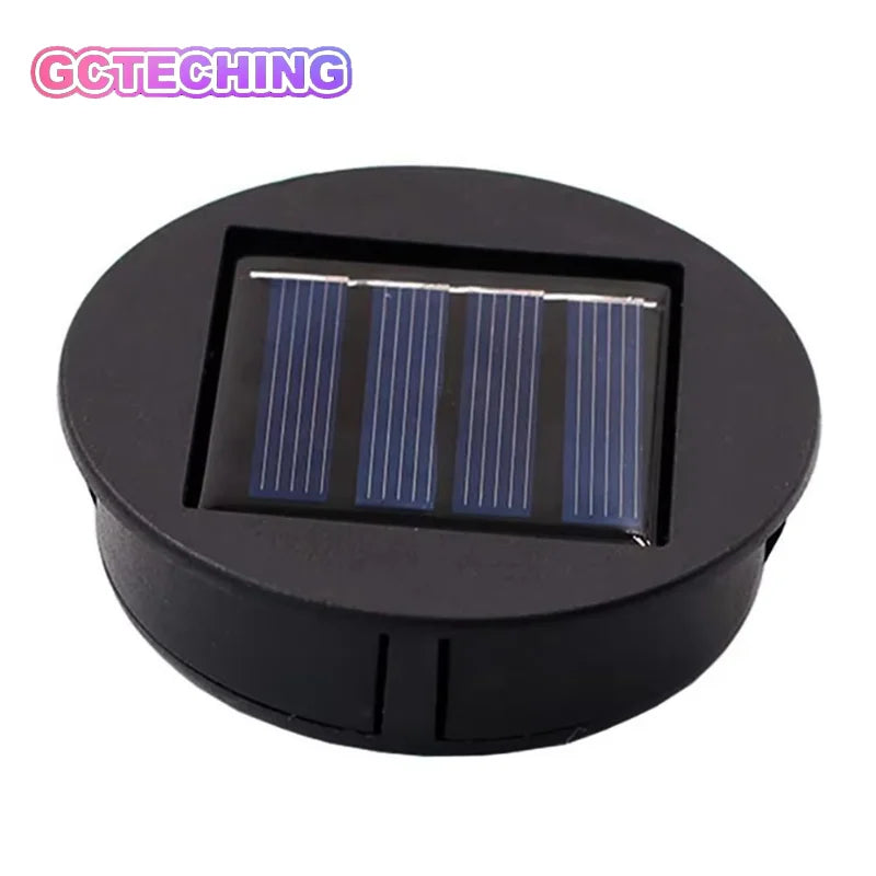 Solar Panel with LED Lantern Light Lid Solar Lights Top Replacement Part for Outdoor Hanging Lanterns DIY Table Lights Decor Vue
