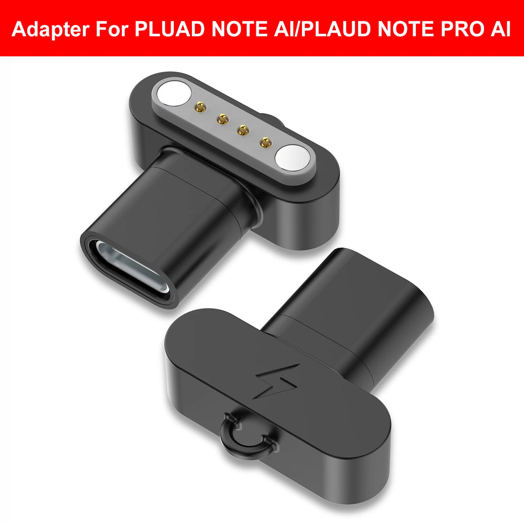 USB C Adapter for PLUAD NOTE AI/PLAUD NOTE PRO AI Voice Recorder Fast Charge Cable Converter Lightweight with Lanyard Hole Vue
