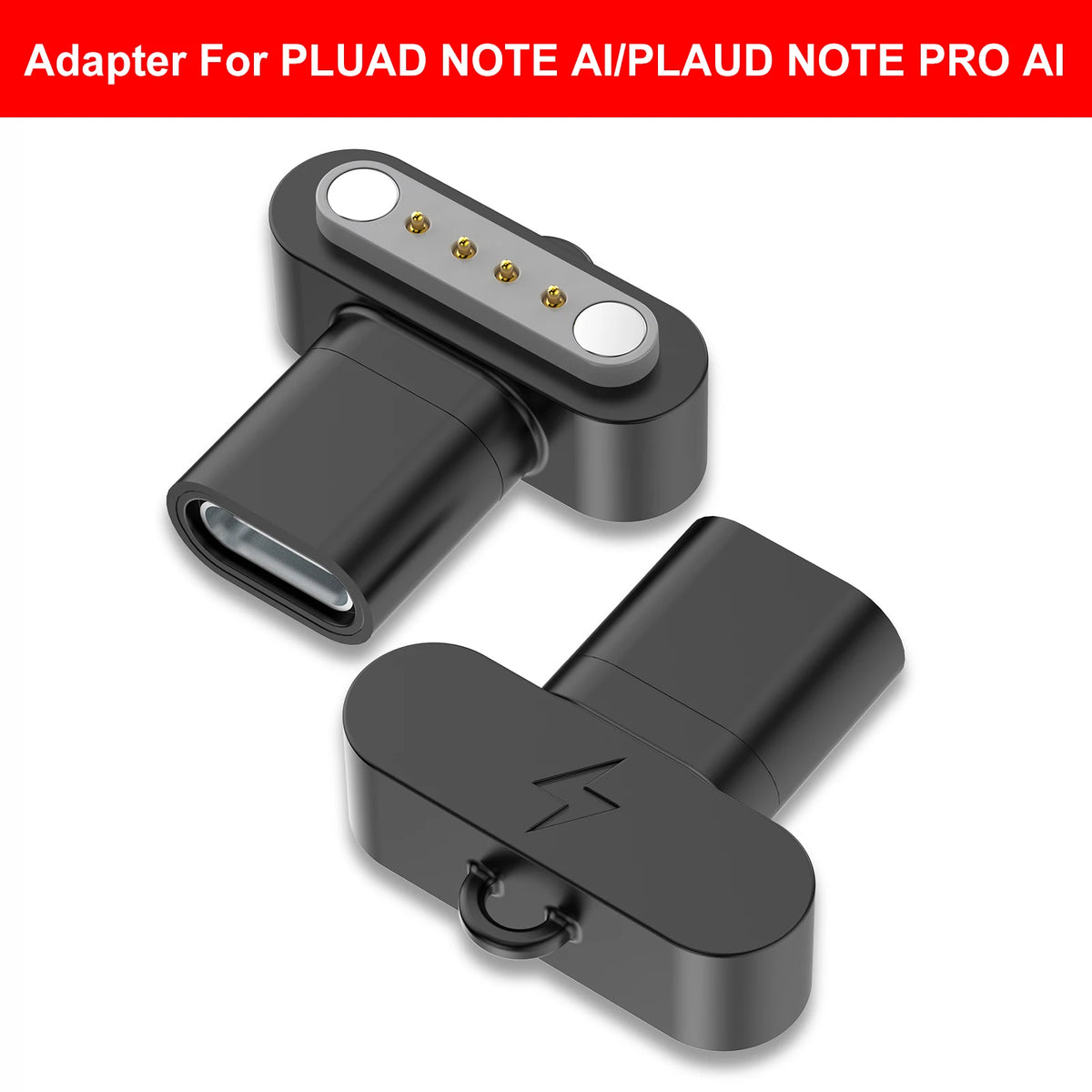 USB C Adapter for PLUAD NOTE AI/PLAUD NOTE PRO AI Voice Recorder Fast Charge Cable Converter Lightweight with Lanyard Hole Vue