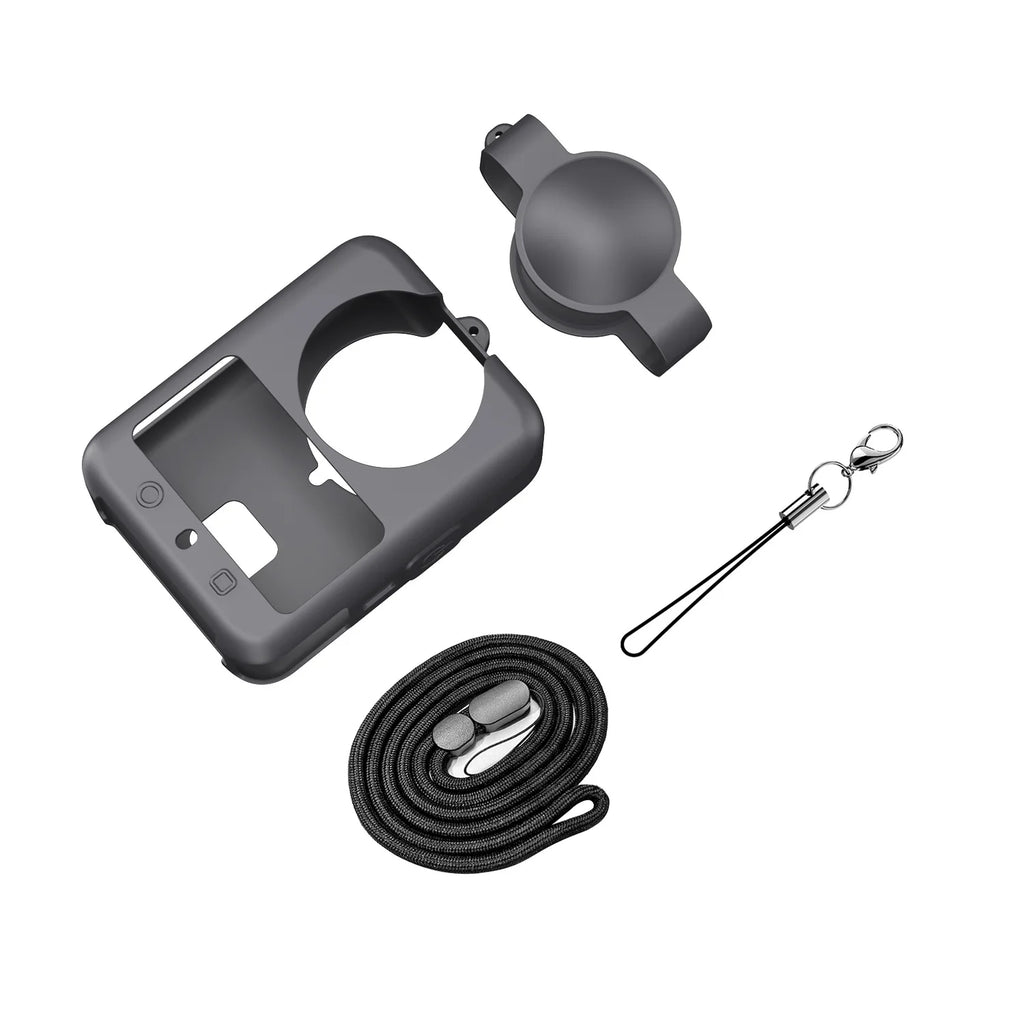 For Dji Osmo 360 Soft Silicone Case for Osmo360 Protective Full Lens Cover Shell Action Camera Accessorie Vue Black