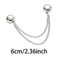 6cm Magnetic Shirt Clips w/Chain, Multi-Function Anti-Wrinkle Clothing Fasteners, Adjustable Magnetic Clasps for Blouses Sleeves Vue A