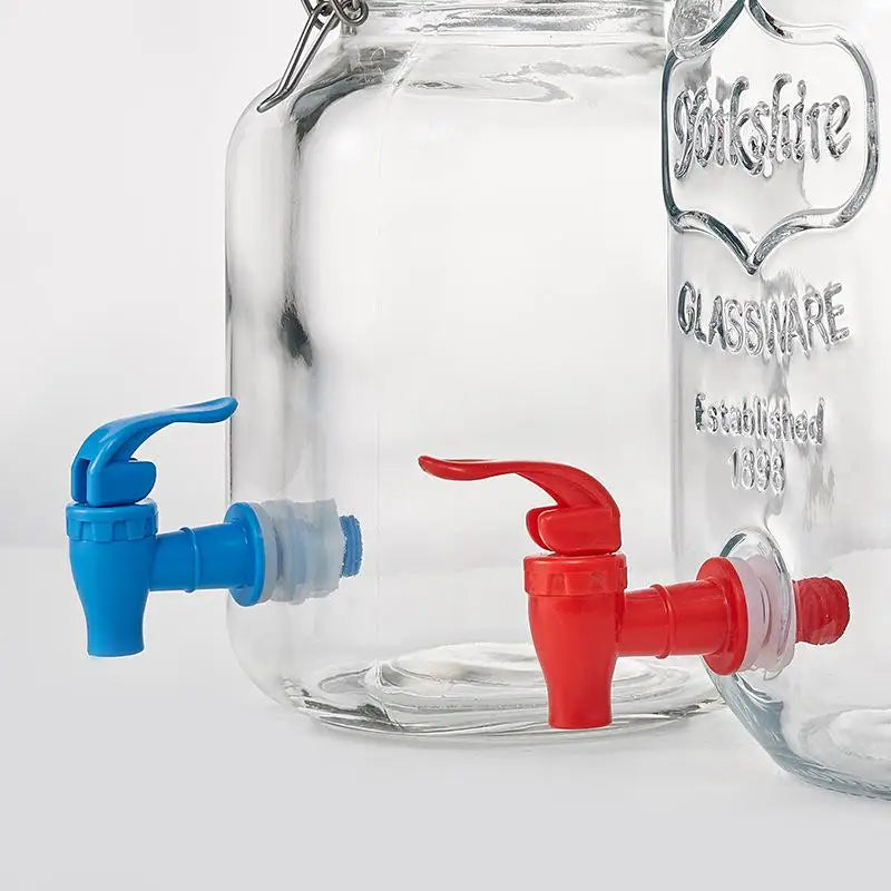 2L Glass Wine Bottle Faucet Replacement Wine Water Tank Spigot for Home Restaurant Party Bar Vue
