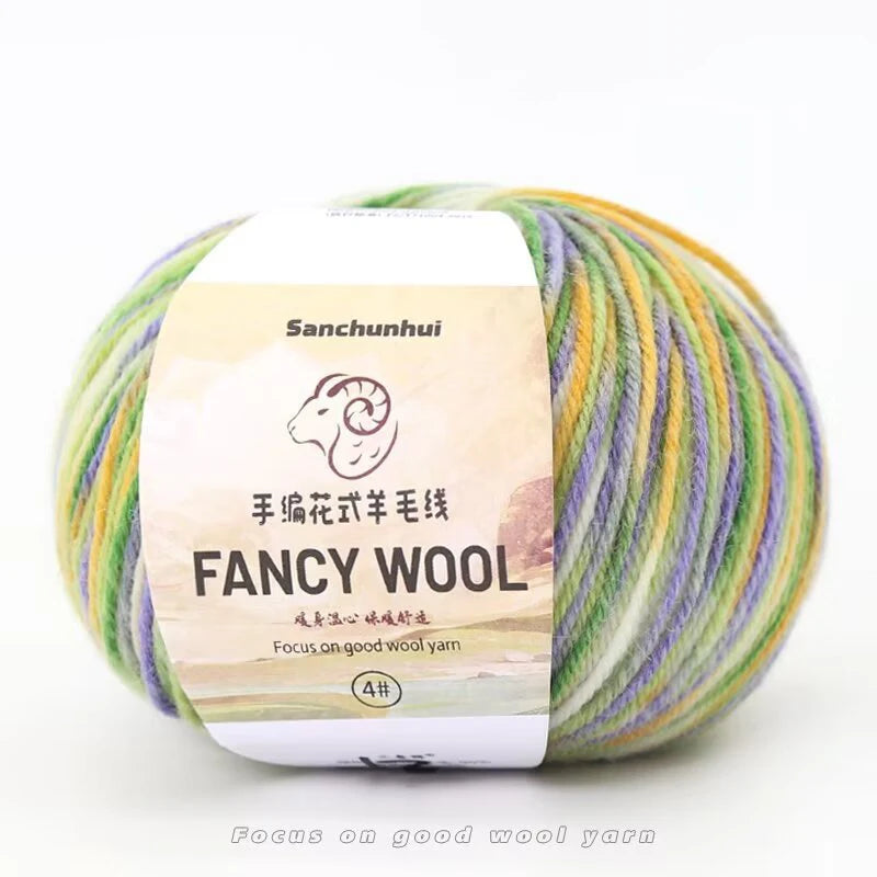 50g/roll Merino Wool Yarn Baby Soft Non-itchy Breathable Lightweight Yarn for Knitting Crochet, Baby Blanket Scarf Hat Sweater Vue 1PCS-MX-A8